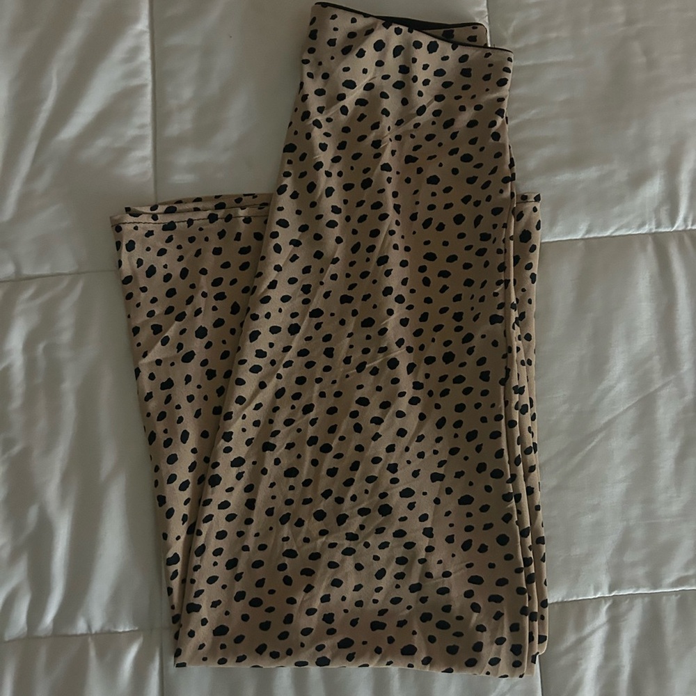 Jade by Jane Black and Tan Polka Dot Pants